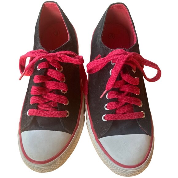 University of Oklahoma OU Sooners Low Top Canvas Shoes Adult Women's Size 6 - Picture 5 of 16